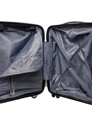 Дешевый чемодан на колесах полипропилен серый (36л) арт.33703 grey (s) snowball франція3 фото