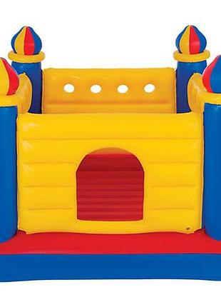 Дитячий надувний ігровий центр intex 48259 «замок» (батут, 135*175*175 см.) [склад зберігання: одеса №2]