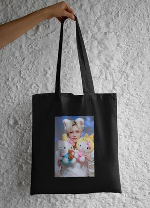 Сумка шоппер феликс stray kids lee felix стрей кидс