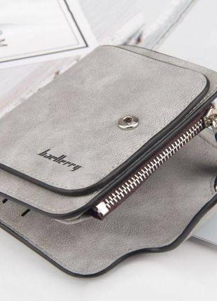 Портмоне гаманець baellerry forever mini n2346, невеликий жіночий гаманець у подарунок. колір: сірий6 фото