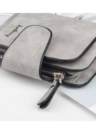 Портмоне гаманець baellerry forever mini n2346, невеликий жіночий гаманець у подарунок. колір: сірий5 фото