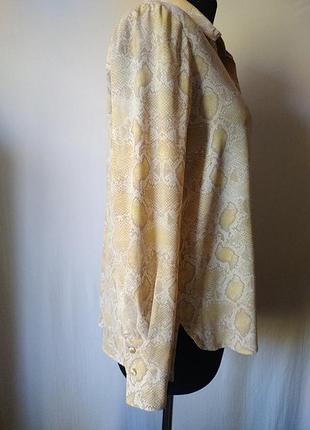 Рубашка змеиный принт mango5 фото