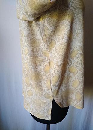 Рубашка змеиный принт mango6 фото