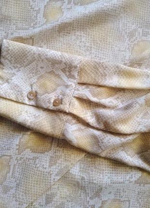 Рубашка змеиный принт mango8 фото