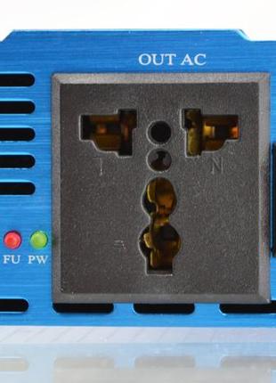 Преобразователь напряжения инвертор powerone plus 400w с чистой синусоидой ac/dc 12v blue (3sm_520833051)3 фото