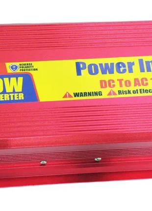 Преобразователь напряжения инвертор eryuan 1500w dc/ac 12v-220v red (3_02578)