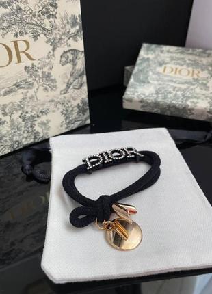 Стильная брендовая резинка с логотипом позолота и цирконами, люкс качество!