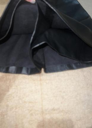 Комбінезон шорти плаття сукня сарафан еко шкіра відкриті плечі ромпер шкіряний міні6 фото