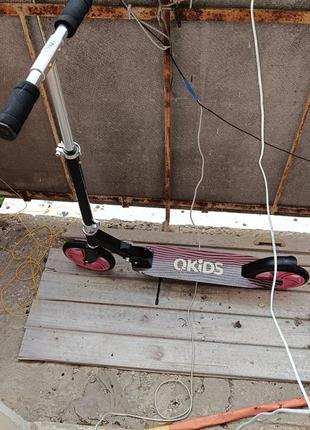 Самокат qkids weiss 100kg