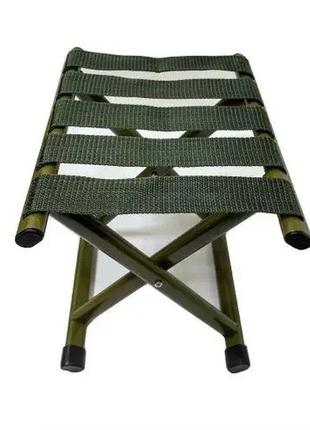 Складной стул для пикника и рыбалки без спинкой 40 см c-21 фото