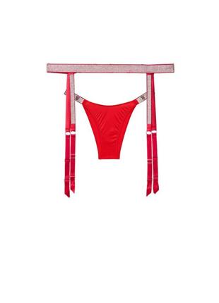 Роскошный комплект victoria's secret трусики и пояс для чулок
