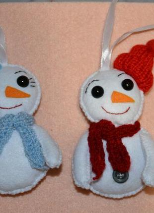 Ялинкові іграшки сніговик