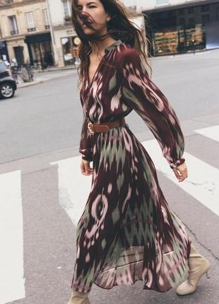 Платье женское металлизированное с прядей zara new