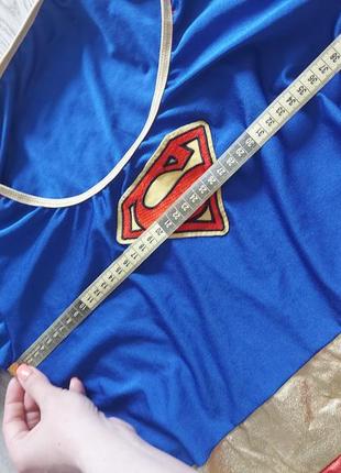 Костюм супергероя для девочки, супергерл, супермен платья для девушки4 фото