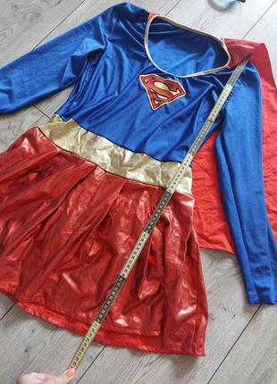 Костюм супергероя для девочки, супергерл, супермен платья для девушки3 фото