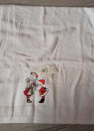 Новорічний рушник для обличчя та тіла 95 на 49 см