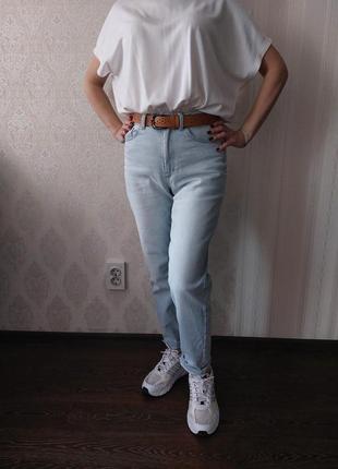 Продам женские джинсы голубого кольра, house, 34/s/xs, mom slim