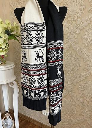 Теплый шарф