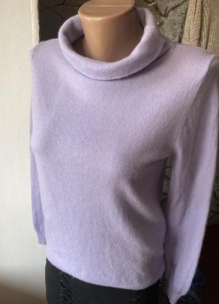 Светр джемперо з горловиною водолазка. меринос і кашемір