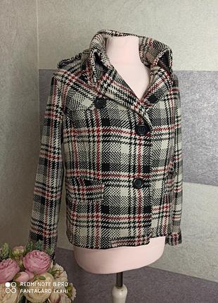 Шикарне гр 52 см пальто - куртка шерсть