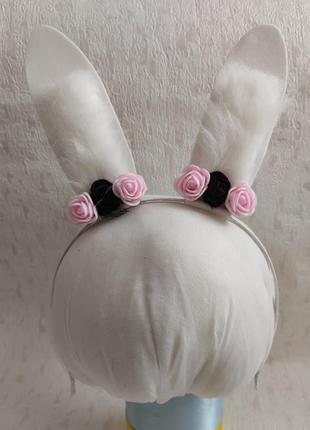 Аксессуары, украшения к костюму зайки. обруч ободок ушки зайки, заи, зайца, кролика