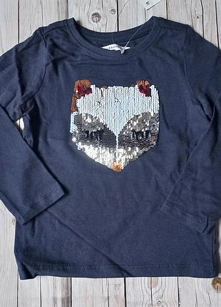 Реглан для дівчинки  з паєтками sinsay