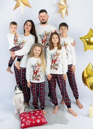 Новогодняя пижама феми лук, новогодняя пижама с оленями, теплая пижама новогодняя, новогодняя пижама на байке, новогодняя пижама детская