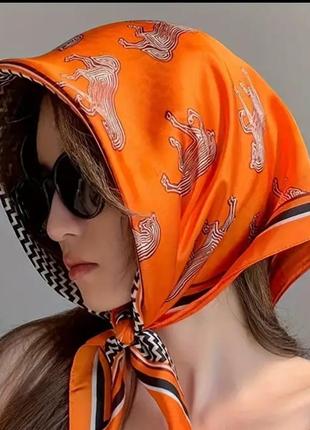 Хустка   помаранчева hermes