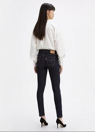 Джинси жіночі кольору індиго  711 skinny mid rise бренд levi’s