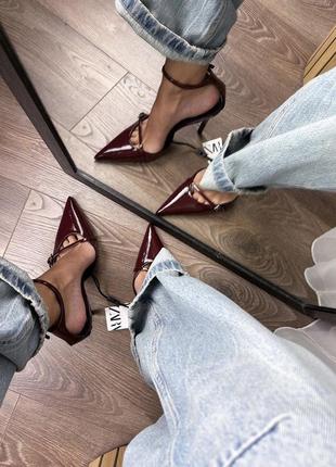 Туфли zara черные