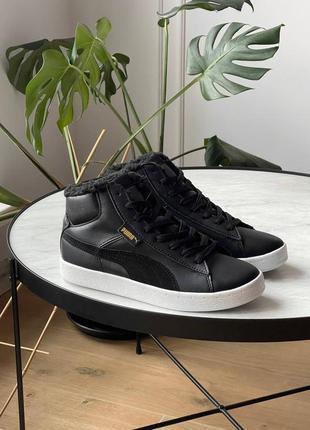 179053283 Puma puma mid corduroy black fur 2800