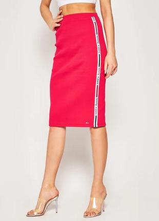 Юбка-карандаш cotton tommy в рубчик