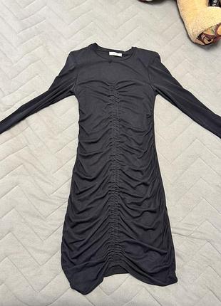 Платье с имитацией затяжки reserved