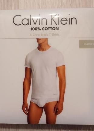 Белая базовая футболка calvin klein