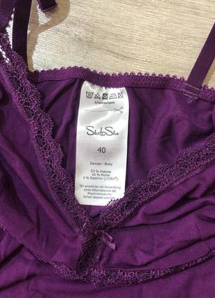 Базовый фиолетовый боди skin to skin m-l5 фото