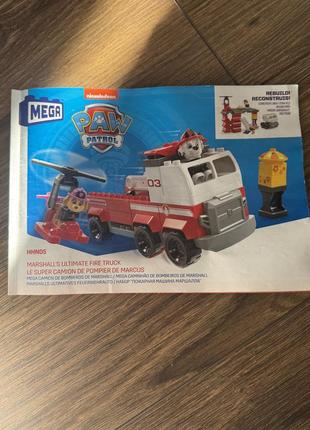 Конструктор щенячий патруль пожежна машина маршала5 фото