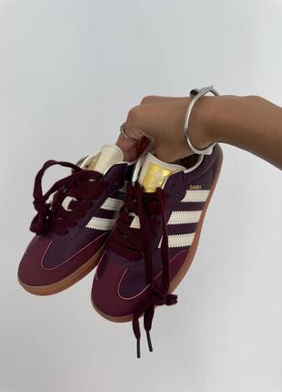 Кроссовки adidas samba «maroon» premium