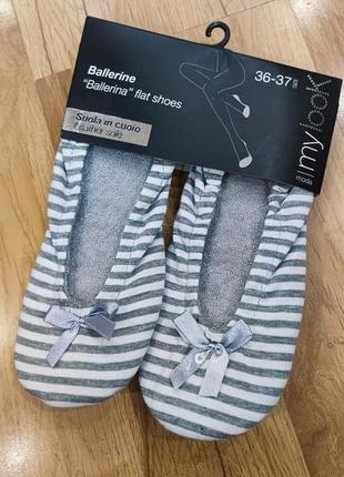 Жіночі теплі балетки для дому ovs, розмір 36/37, 38/39