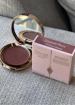 Румяна для щек и губ charlotte tilbury pillow talk lip &amp; cheek glow в оттенке...