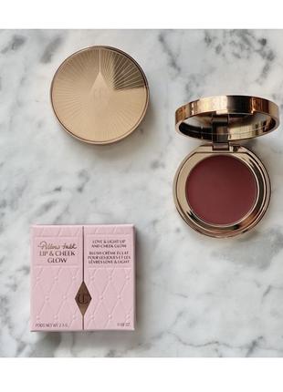 Рум'яна для щік та губ charlotte tilbury pillow talk lip & cheek glow у відтінку  colour of dreams, 2.5 г