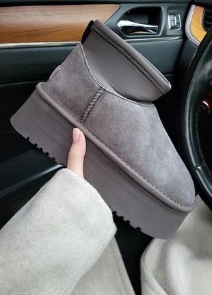 Замшевые угги ugg shoes Ciabatta mini dipper