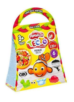 Набор креативного творчества "master do" tmd-04-01…06, 6 цветов теста рыбка