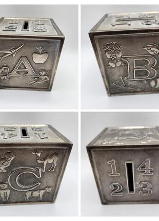 Копілка,скринька vintage leonard silver