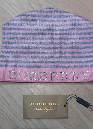 Демісезонна брендова шапка burberry
