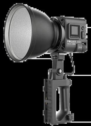 Led свет, осветитель, студийный свет yongnuo ynlux100 rgb kit с держателем и кейсом