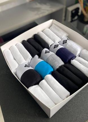 Подарочный мужской набор columbia трусы боксеры 5 штук и 18 пар носков коламбия premium box