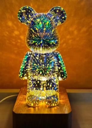 Настольный светильник bearbrick в форме медведя