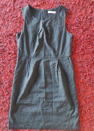 Льняное платье peacocks,италия