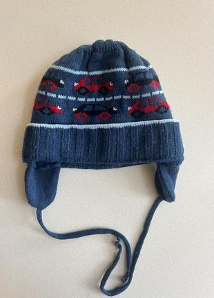 Зимняя теплая шапка на мальчика, шапка наряда на 3-5 лет
