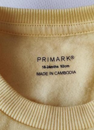 Primark. світшот на баєчці 92 розмір 4